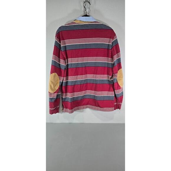 Brooks Brothers Red striped Long Sleeve Polo Size Large mens - Picture 6 of 11